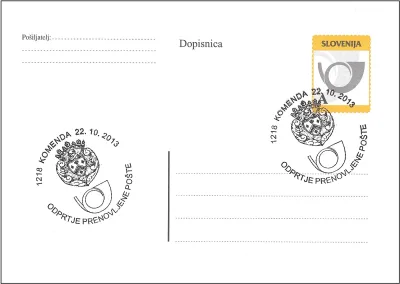 ODPRTJE PRENOVLJENE POŠTE 1218 KOMENDA